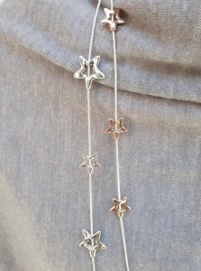 Twinkle Star Necklace - Silver & Rose Gold